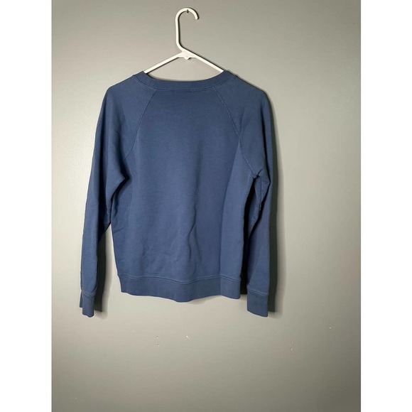 J. Crew Hearts Delight Graphic Blue Crew Neck Size Small - Picture 3 of 4